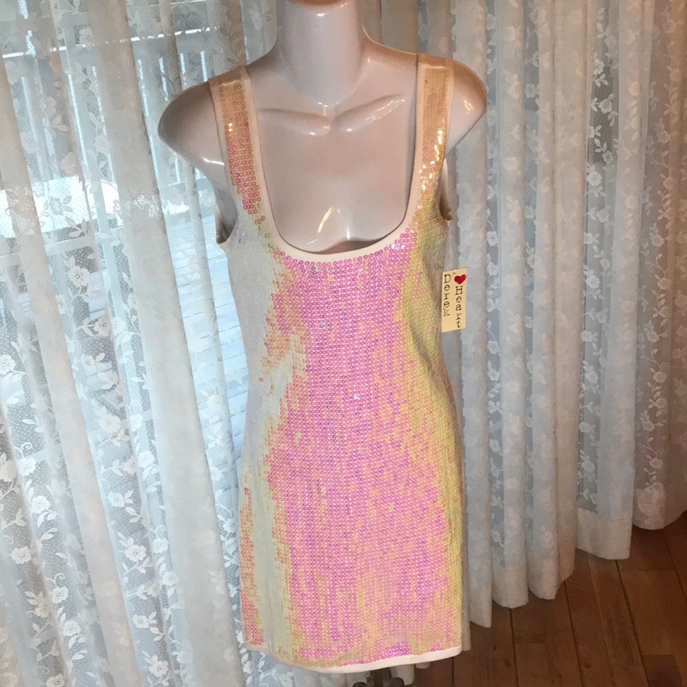 Derek Heart pink sequined dress